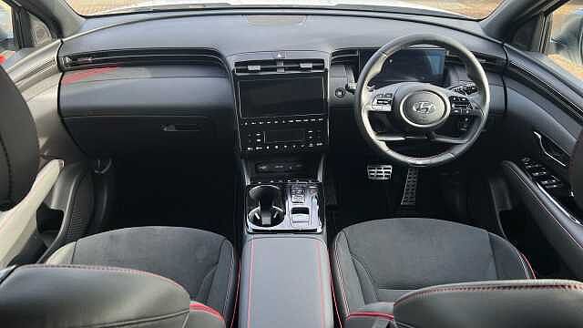 Hyundai TUCSON 1.6 h T-GDi N Line S SUV 5dr Petrol Hybrid Auto Euro 6 (s/s) (230 ps) Serenity White