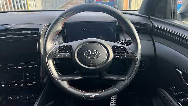 Hyundai TUCSON 1.6 h T-GDi N Line S SUV 5dr Petrol Hybrid Auto Euro 6 (s/s) (230 ps) Serenity White