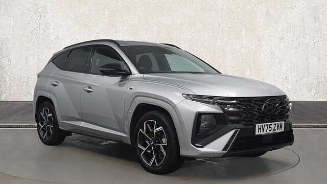 Hyundai TUCSON 1.6 T-GDi N Line SUV 5dr Petrol Hybrid Auto Euro 6 (s/s) (215 ps) SHIMMERING SILVER