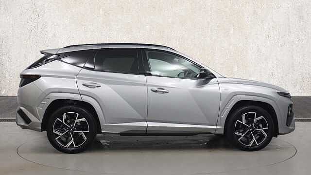 Hyundai TUCSON 1.6 T-GDi N Line SUV 5dr Petrol Hybrid Auto Euro 6 (s/s) (215 ps) SHIMMERING SILVER