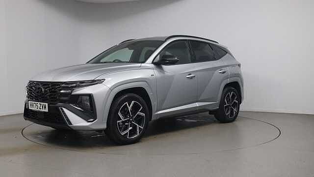 Hyundai TUCSON 1.6 T-GDi N Line SUV 5dr Petrol Hybrid Auto Euro 6 (s/s) (215 ps) SHIMMERING SILVER