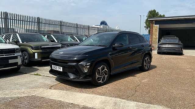 Hyundai KONA 1.6 T-GDi N Line SUV 5dr Petrol Manual Euro 6 (s/s) (138 ps) Black