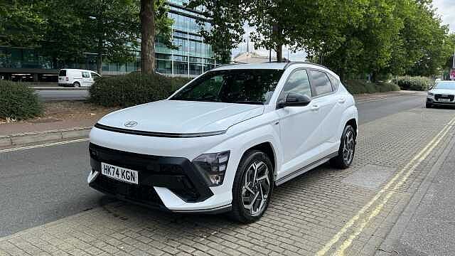 Hyundai KONA 1.6 h-GDi N Line SUV 5dr Petrol Hybrid DCT Euro 6 (s/s) (129 ps) Atlas White