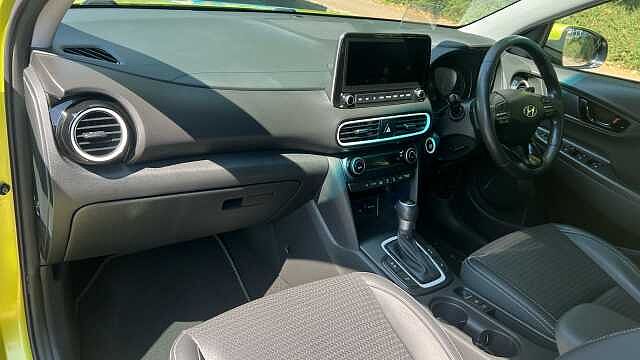 Hyundai KONA 1.6 h-GDi Premium SE SUV 5dr Petrol Hybrid DCT Euro 6 (s/s) (141 ps) Yellow