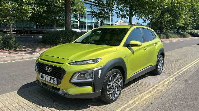 Hyundai KONA 1.6 h-GDi Premium SE SUV 5dr Petrol Hybrid DCT Euro 6 (s/s) (141 ps) Yellow