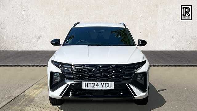 Hyundai TUCSON 1.6 T-GDi N Line SUV 5dr Petrol Hybrid Auto Euro 6 (s/s) (215 ps) Atlas White