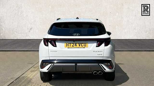 Hyundai TUCSON 1.6 T-GDi N Line SUV 5dr Petrol Hybrid Auto Euro 6 (s/s) (215 ps) Atlas White
