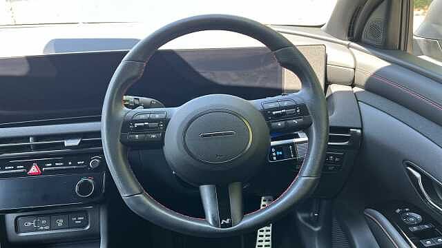 Hyundai TUCSON 1.6 T-GDi N Line SUV 5dr Petrol Hybrid Auto Euro 6 (s/s) (215 ps) Atlas White